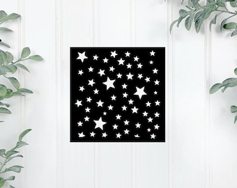 Star Shape Stencil: Reusable DIY Cookie Decor (5.5x5.5 inches)