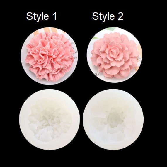 Carnation Flower Mold 3D Flower Silicone Mold Aromatherapy Candle Mold  Plaster Mold, Craft Supplies 