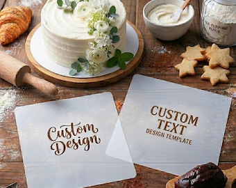 DIY Stencils|Custom Cake Decorating, Baking, Cookie Stencil | Laser Cut Stencils
