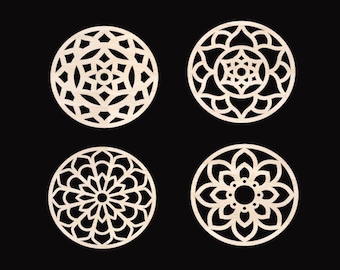 Set of 4 Wooden Sourdough Stencils - Bread Baking Stencil Set -  Laser cut