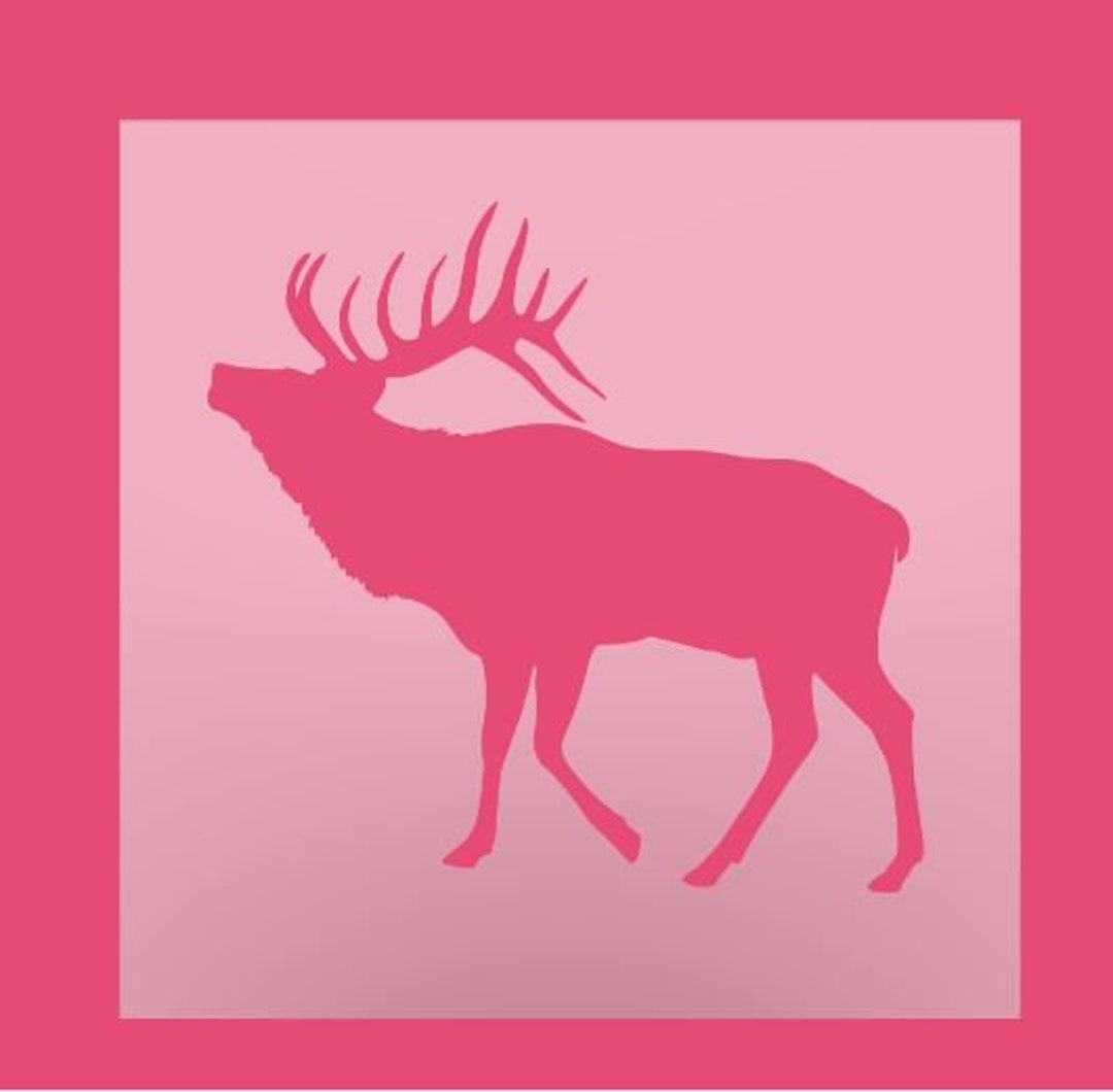 Reusable Elk Stencil DIY Craft and Cookie Stencil for Sale Decorative