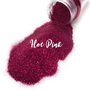 Hot Pink Metallic Fine Glitter GL11, Craft Supplies