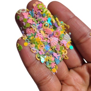 Iridescent Shift Assorted Shape Glitter, Shaker Mix, Craft Supplies