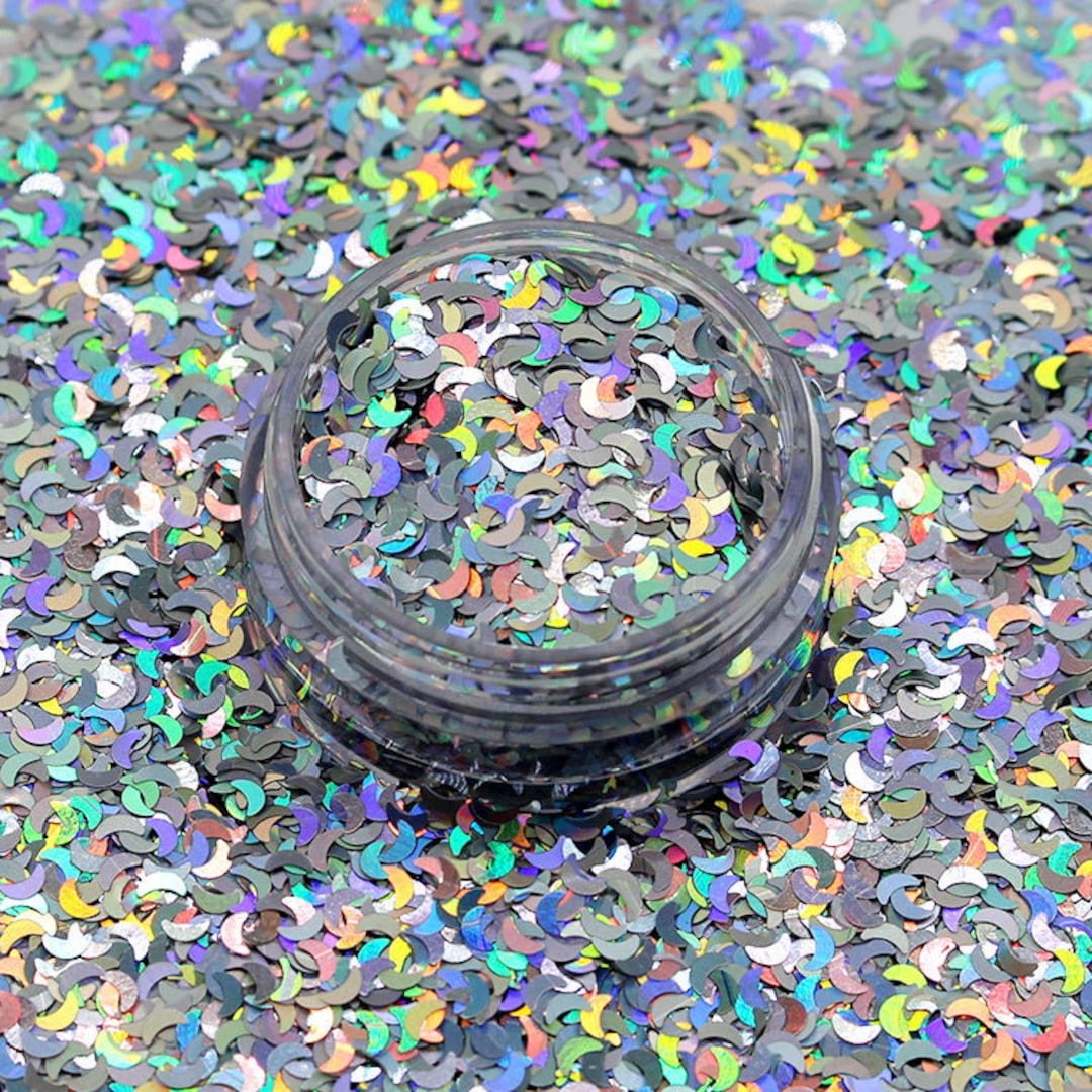 Moon Glitter Hologrpahic Shakers Silver Costume Make Up