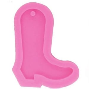 Cowboylaars sleutelhanger siliconen mal - cowboylaars sleutelhanger mal - sieraden maken glitter epoxy - siliconen sleutelhanger mal