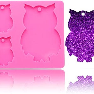 Owl Family Keychain Mold ,Owl Family ShapeSilicone Mold, Mold, Owl Family Resin Mold, Owl Family Mould, Owl Family Chocolate Mold