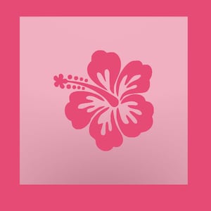 Hawaiian Flower Stencil Set - Hibiscus DIY Multipurpose Cookie Stencils