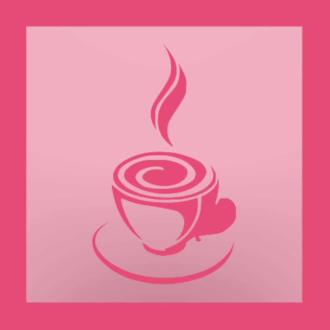 Coffee Stencil DIY Stencil Stencil Reusable Stencil Cookie Stencil Etsy