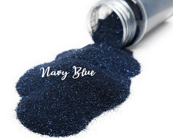 Navy Blue Metallic Fine Glitter GL12, Craft Supplies