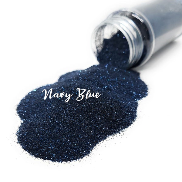 Navy Blue Metallic Fine Glitter GL12, Craft Supplies