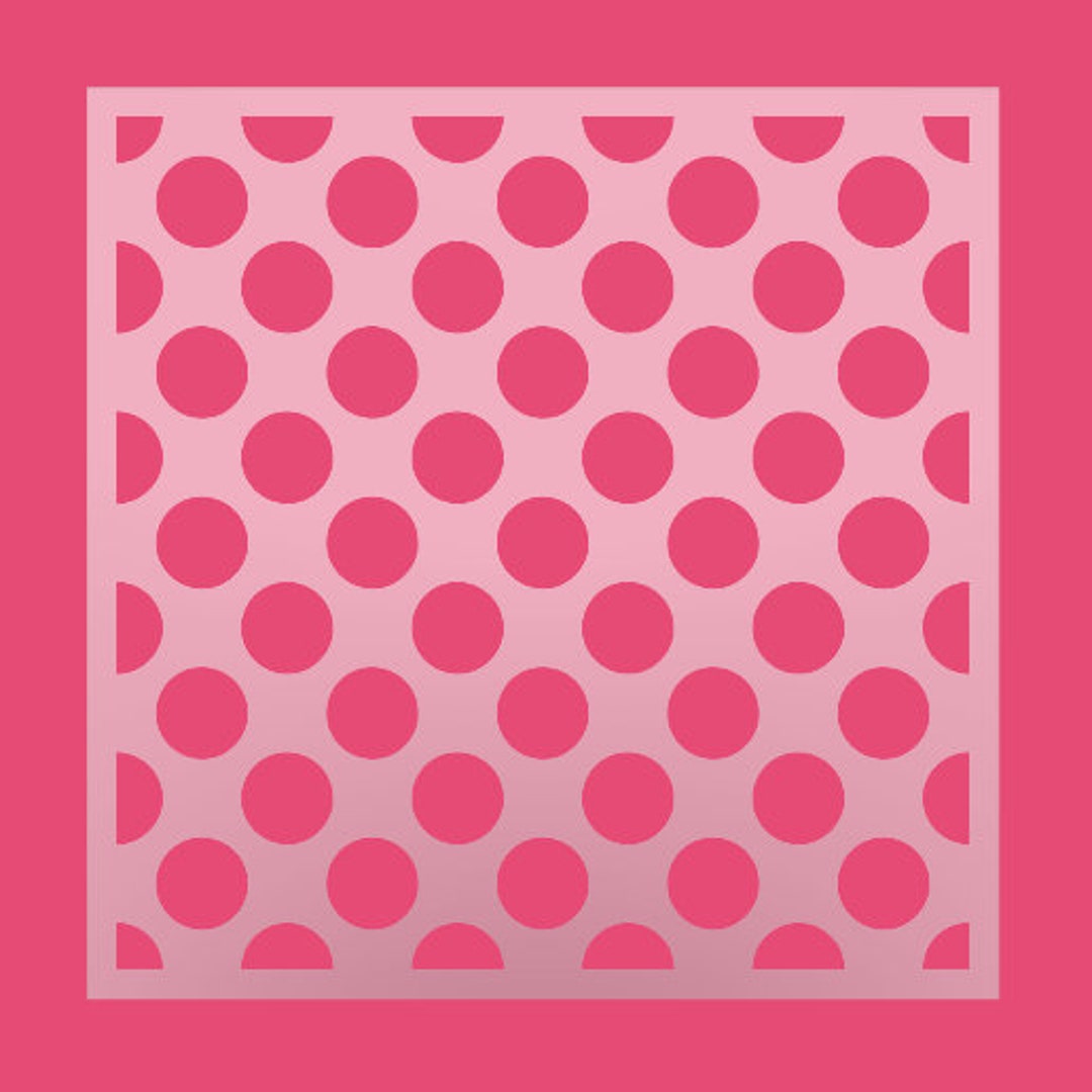 Polka Dots Pattern Stencil - Reusable - DIY Stencil - Cake Stencil ...