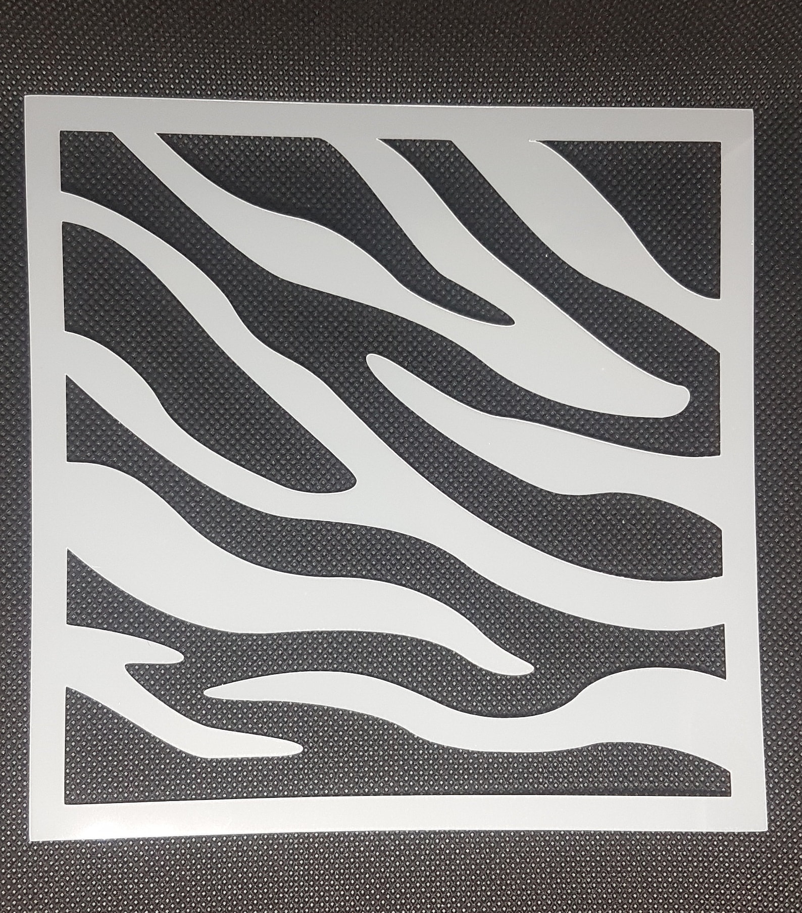 Zebra Print Stencil Zebra Stripe Pattern Cookie Stencils Etsy
