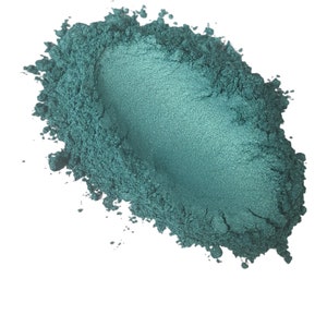 Teal Green Cosmetic Grade Pearlescent Mica Powder For Nail Art, Bath Bombs, Soaps, Candles, Craft Supplies Epoxy Resin, Eye Shadow, Lip Balm