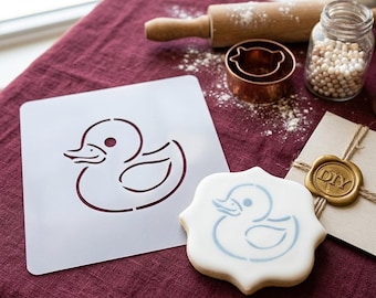 Duck Stencil for Painting - PYO Craft Template - Reusable Mylar Stencil for DIY Projects - Animal Silhouette - Holiday Art Tool