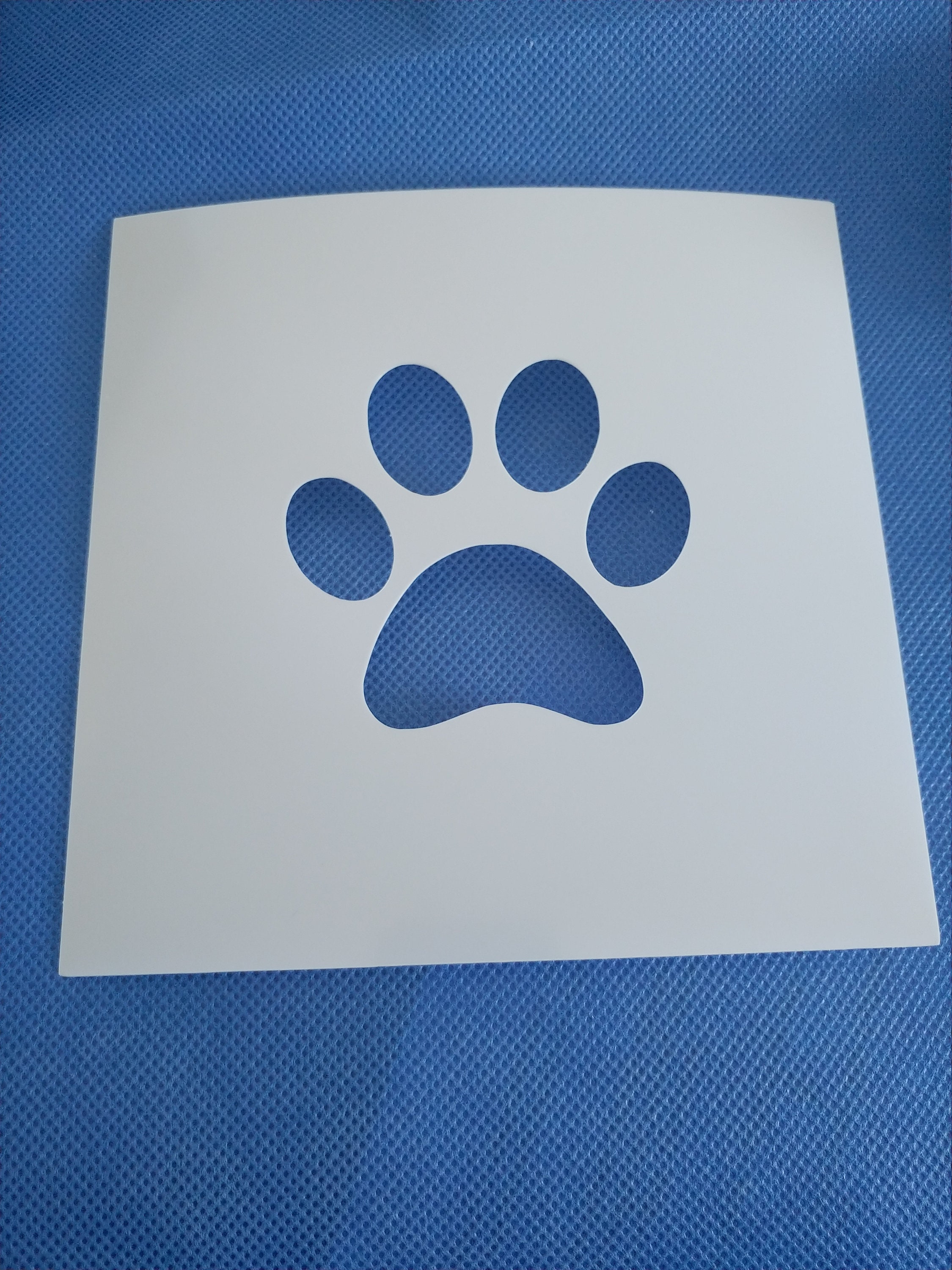 Stencil Zampe Cane Riutilizzabili - Kit 11 Pezzi Per Decorazioni Fai Da Te Con Impronte Animali - Foto 6