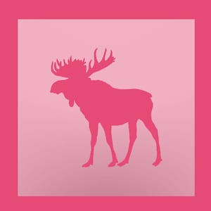 Moose Stencil: Reusable DIY Craft & Cookie Stencil