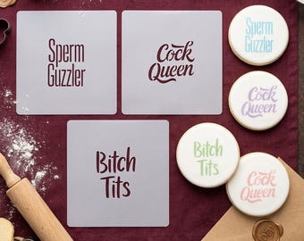 Adult Humor Stencils Funny Naughty Words for DIY Crafts Reusable Mylar Stencils for Seasonal Gifts Bachelorette Party Decor Crafting Tools