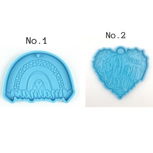 Mothers Day Keychain Mold , Rainbow, Mama Silicone Resin Molds, Resin Supplies