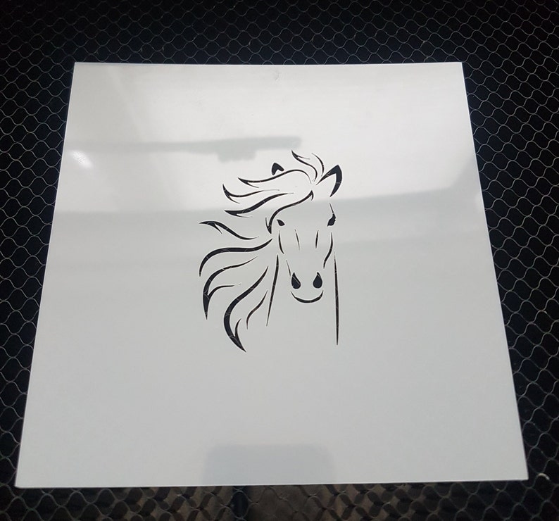 Horse Head Stencil DIY Stencil Cookie Stencil Decorative Etsy UK