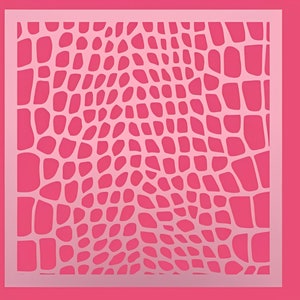 Alligator Crocodile Skin Pattern Stencils - Cookie & Background Designs - Perfect for DIY Crafts  Home Decor