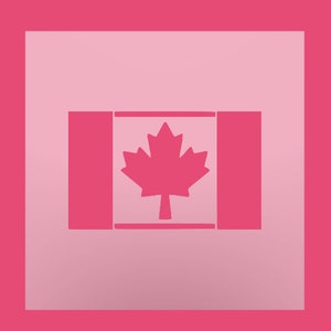 Reusable Canada Flag Cookie Stencil - Food Safe Design for Canadian Bakers -Multipurpose DIY  Reusable Stencil