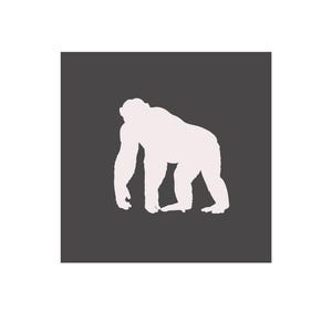 Chimpanzee Stencil - Reusable Mylar Stencil for Crafts, Walls, Furniture & DIY Projects - Multipurpose Stencil