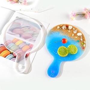 Round Tray Board Silicone Mold, Tray Mould 12.9x 9.25 inches , Craft Supplies