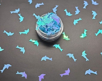 Dolphin Shape Glitter, Resin glitter, Tumbler,Craft Glitter, Dolphin Confetti