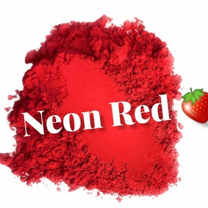 Red Fluorescent Pigment Color for Epoxy Resin, Mica Powder, Craft Supplies