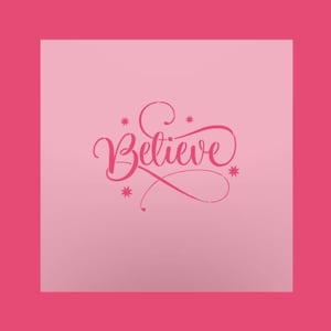 Believe Stencil Reusable Christmas Stencil - Create DIY Holiday Decor with &#39;Believe&#39; Design