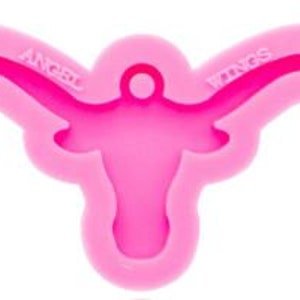 Shiny Bull Head Silicone Keychain Mold - Bull Head Silicone Mold -  Jewelry Making glitter epoxy - Silicone mold,Craft supplies,Resin Craft