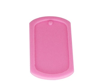 Shiny Dog Necklace Tag Shape Silicone Mold - Dog Necklace Keychains Mold -  Jewelry Making glitter epoxy - Silicone Keychain mold