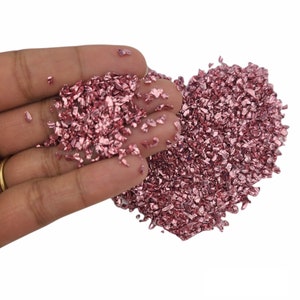 Champagner Pink Broken Glassteine Kristalle, UV-Epoxidharz-Füller, DIY-Nail-Art-Dekoration, Schmuckherstellungsformfüllung, Bastelbedarf