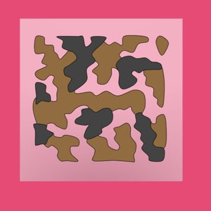 Camouflage Cookie Stencils - Reusable DIY Airbrush Stencils - Set of 2 Camo Stencils