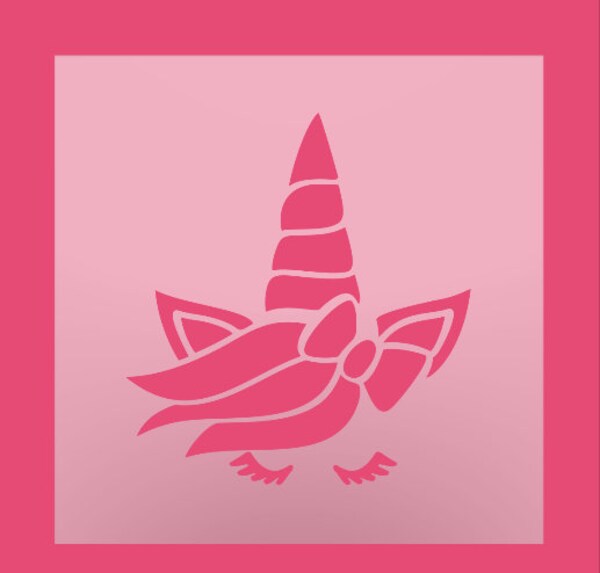 Unicorn Head Stencil Unicorn Stencil, Unicorn Stencils for Painting