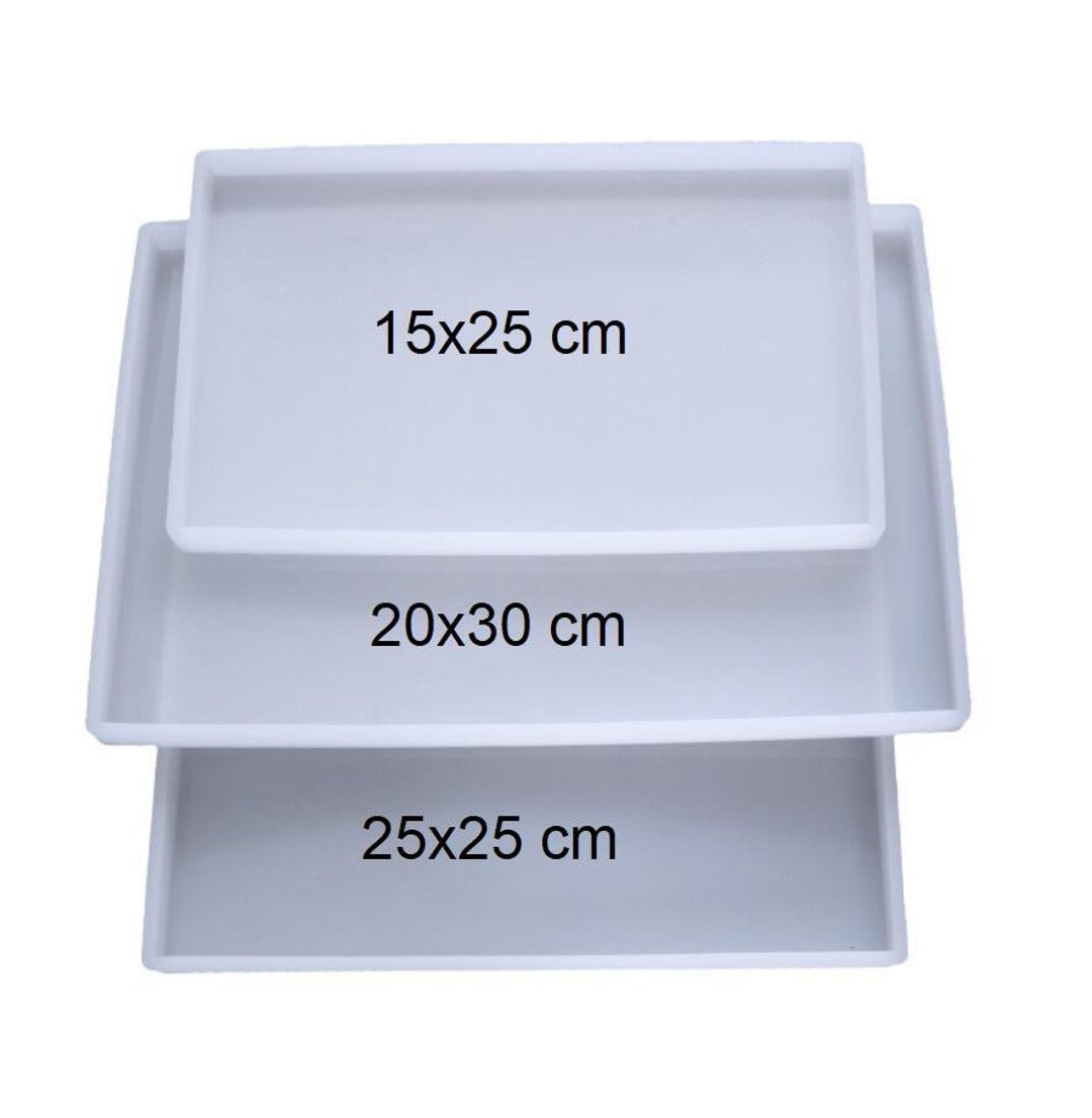 Big Rectangle Square Tray Silicone Mold Resin Tray Silicone 