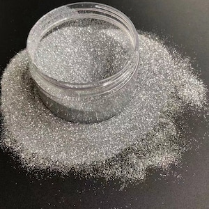 Flash Silver Metallic Fine Glitter Craft Supplies