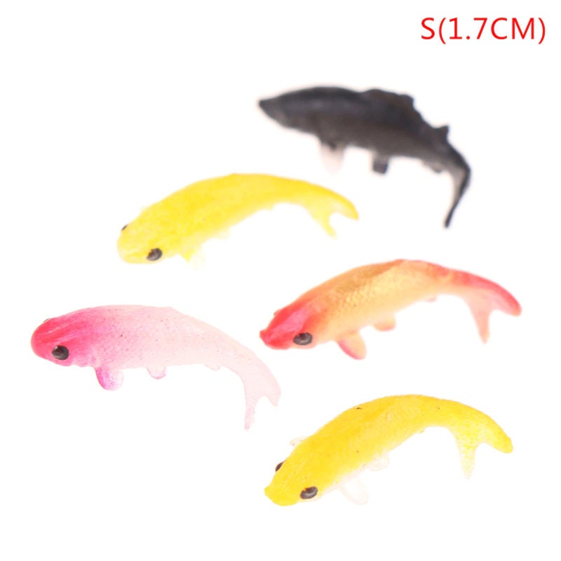 Pecera Mini Para Casa De Muñecas SUPVOX – Figuras De Peces De Plástico Para Decoración De Jardines Y Escenas