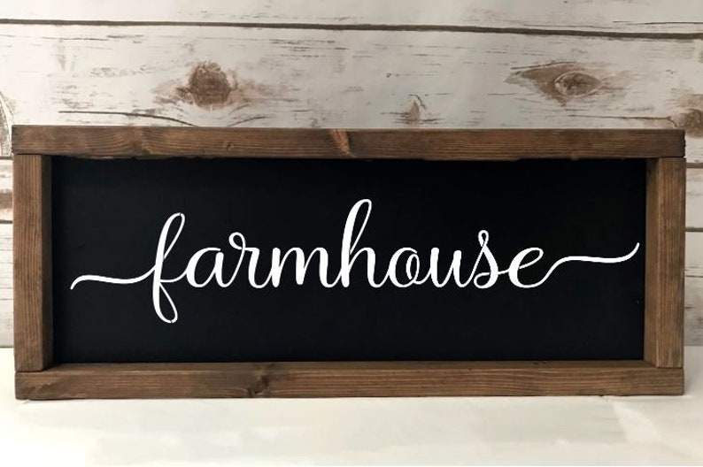 Farmhouse Stencil Inspirational Stencil Farmhouse Sign - Etsy Sweden