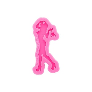 Striptease Girl Keychain Mold Silicone Keychain Mold, Silicone Resin Molds