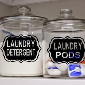 Laundry Pods Decal - Laundry Detergent Decal - Laundry Pods Vinyl Sticker- Laundry Detergent Vinyl Sticker - Soft Laundry - Borax