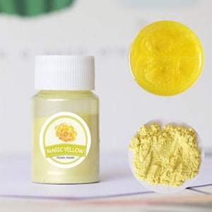 Epoxy Crafts Mica Powder, Magic Yellow for Nails & Soap, Craft Supplies