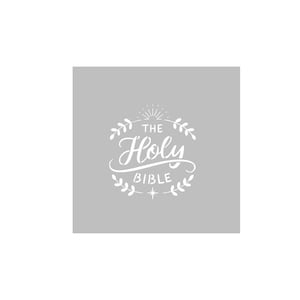 Holy Bible Stencil Template – Reusable Stencil for DIY Crafts, Wall Art, Bible Journaling, Wood Signs, Christian Decor