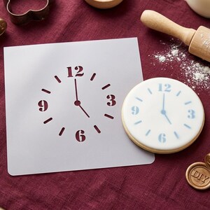 Clock Stencil for DIY Crafts - Premium Mylar Template for Holiday Decor and Custom Clock Faces - Reusable Dial Pattern for Art Projects 画像 2