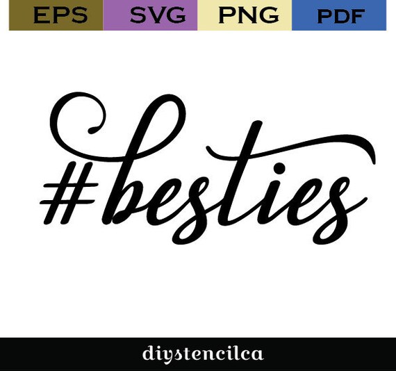 Download Besties Svg Hashtag Svg Best Friends Svg Friends Svg Etsy