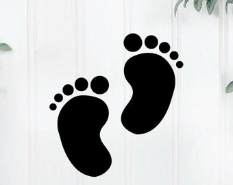 Stencil per biscotti a forma di piedini di bambino: aerografo fai da te riutilizzabile per baby shower
