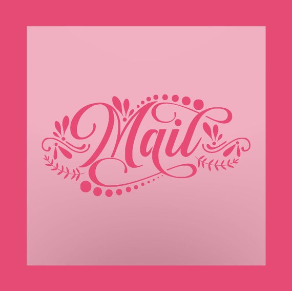 Mail Stencil Decorative stencils Stencils for Sale Craft Etsy