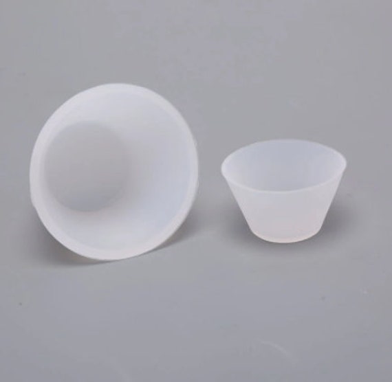 Silicone Color Mixing Cup: Reusable Resin Molds (2 Sizes)