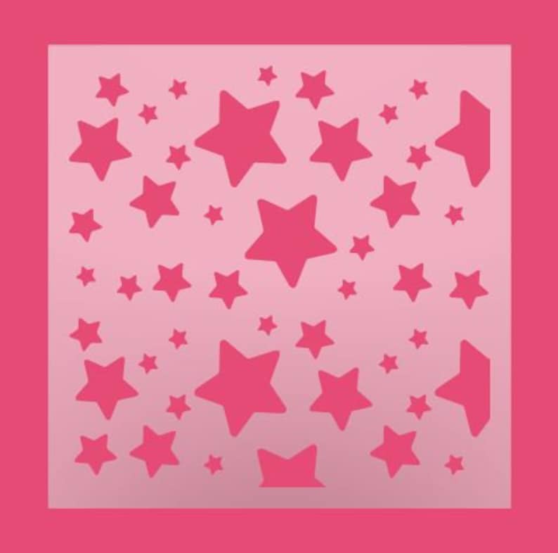 Multipurpose Stencil Stars 110 DIY Stencil Stars Background Stencil Scattered Stars Cookie Stencil Scattered Stars Pattern