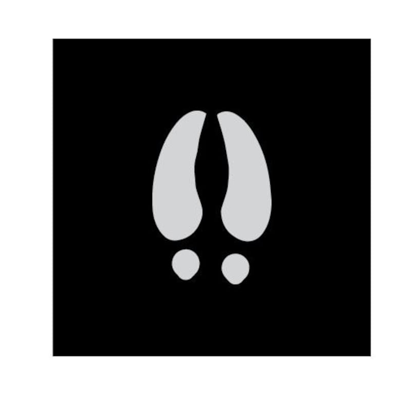 Reindeer Hoof Print - Etsy